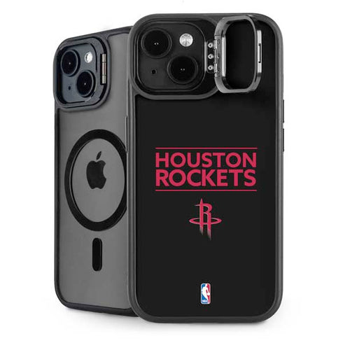 NBA Houston Rockets Standard - Black iPhone 15 Kickstand Case